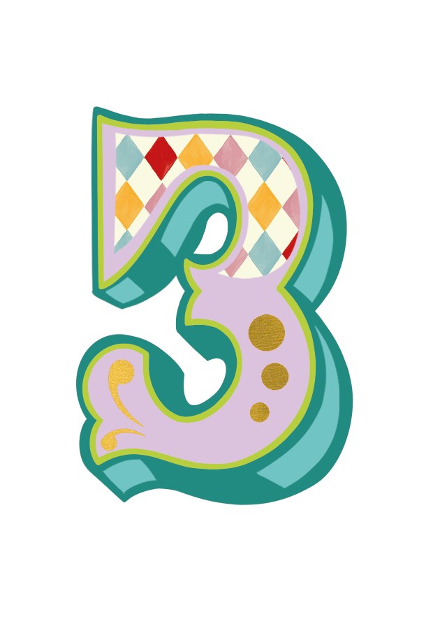 Roll Up! Roll Up! Number Card - Age 3
