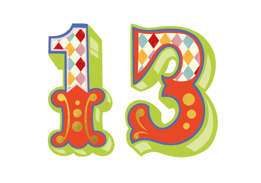 Roll Up! Roll Up! Number Card - Age 13