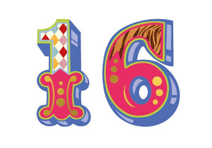 Roll Up! Roll Up! Number Card - Age 16