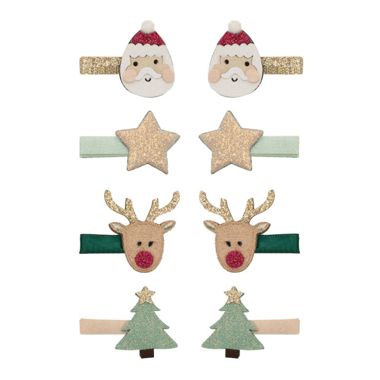 Santa and Rudolf Mini Clips