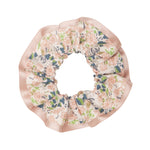 Satin Edge Floral Scrunchie