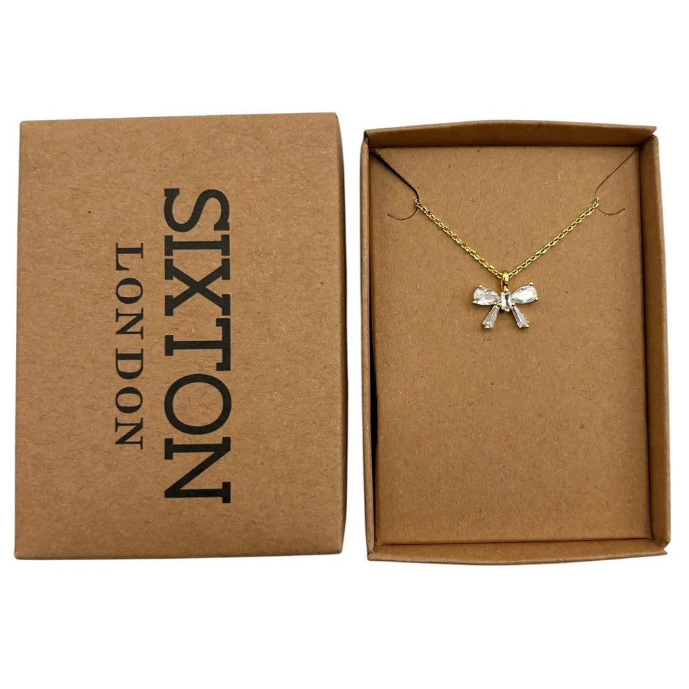 Sparkle Bow Necklace