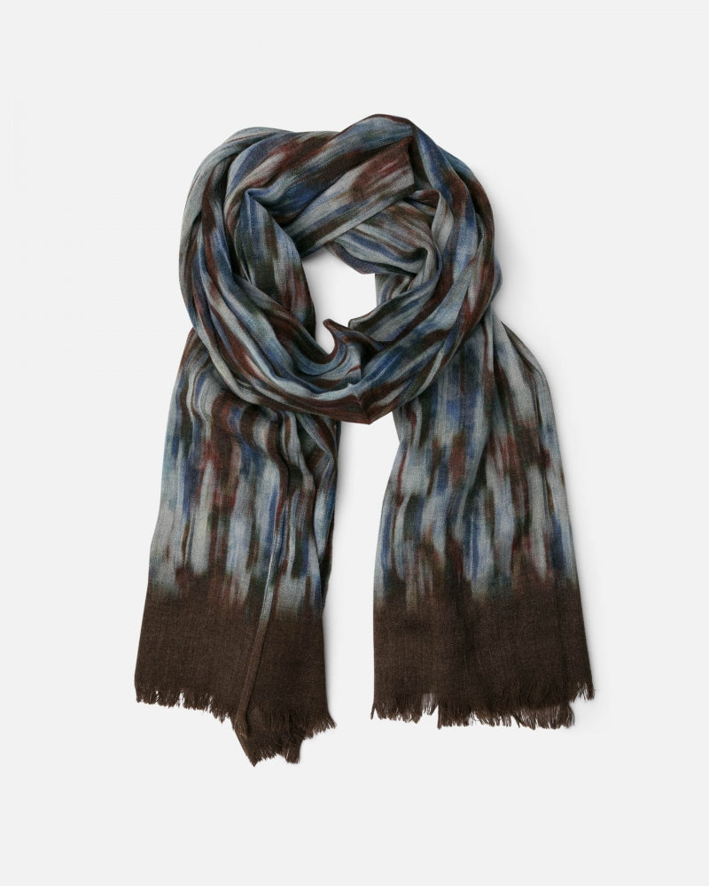 Soft Wool Scarf - Dark Brown