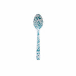 Enamel Splatter Serving Spoon - 12" Turquoise
