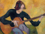 Nina Hamnett with Guitar - Roger Fry