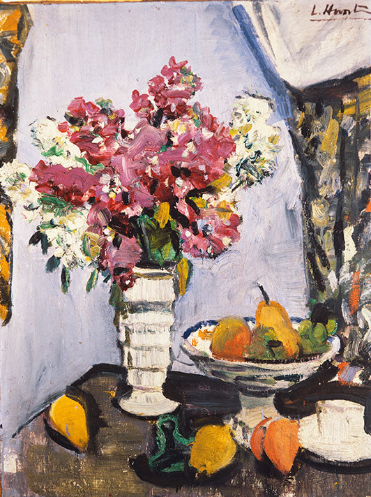 Summer Blossom and a Bowl of Fruit, with a Cup and Saucer - Hunter