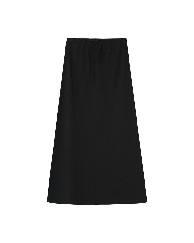 Rousse Linen and Cotton Skirt - Black