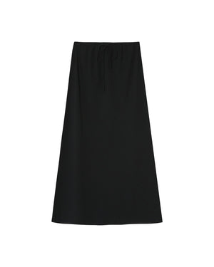 Rousse Linen and Cotton Skirt - Black