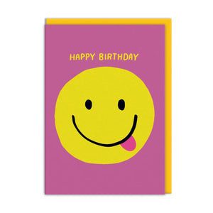 Smiley Face Happy Birthday Card