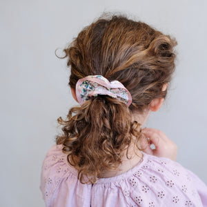 Satin Edge Floral Scrunchie