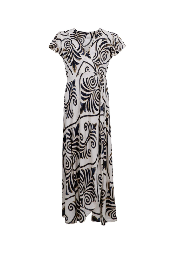 Stella Wrap Dress - Malaka White