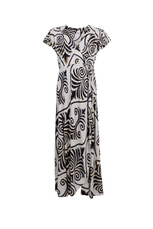 Stella Wrap Dress - Malaka White