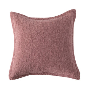 Stonewash Cotton Dark Pink Cushion With Pad