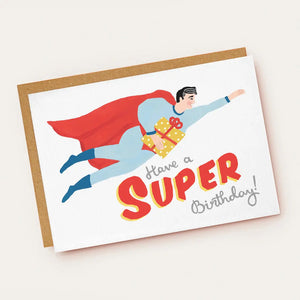 Superhero Happy Birthday Card