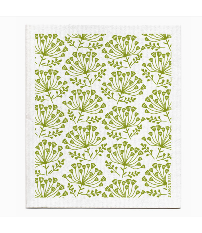 Green Dill Dishcloth