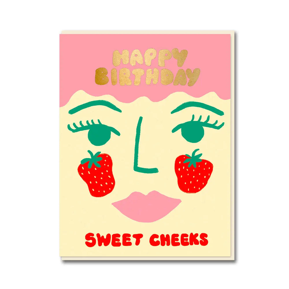 Sweet Cheeks Birthday Card