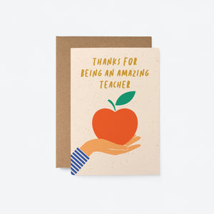 Amazing Teacher Greetings Card