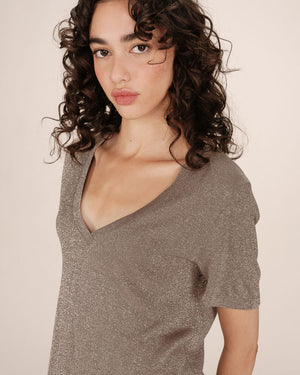 Stardust Top  - Greige