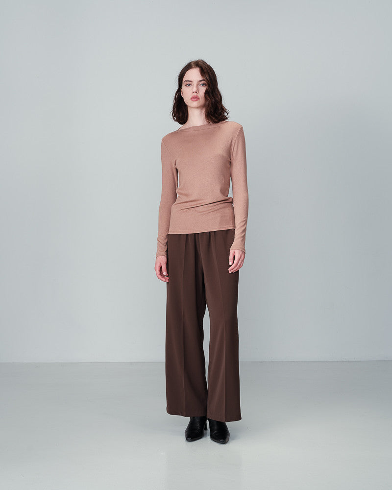 Nous Long Sleeve Top - Camel