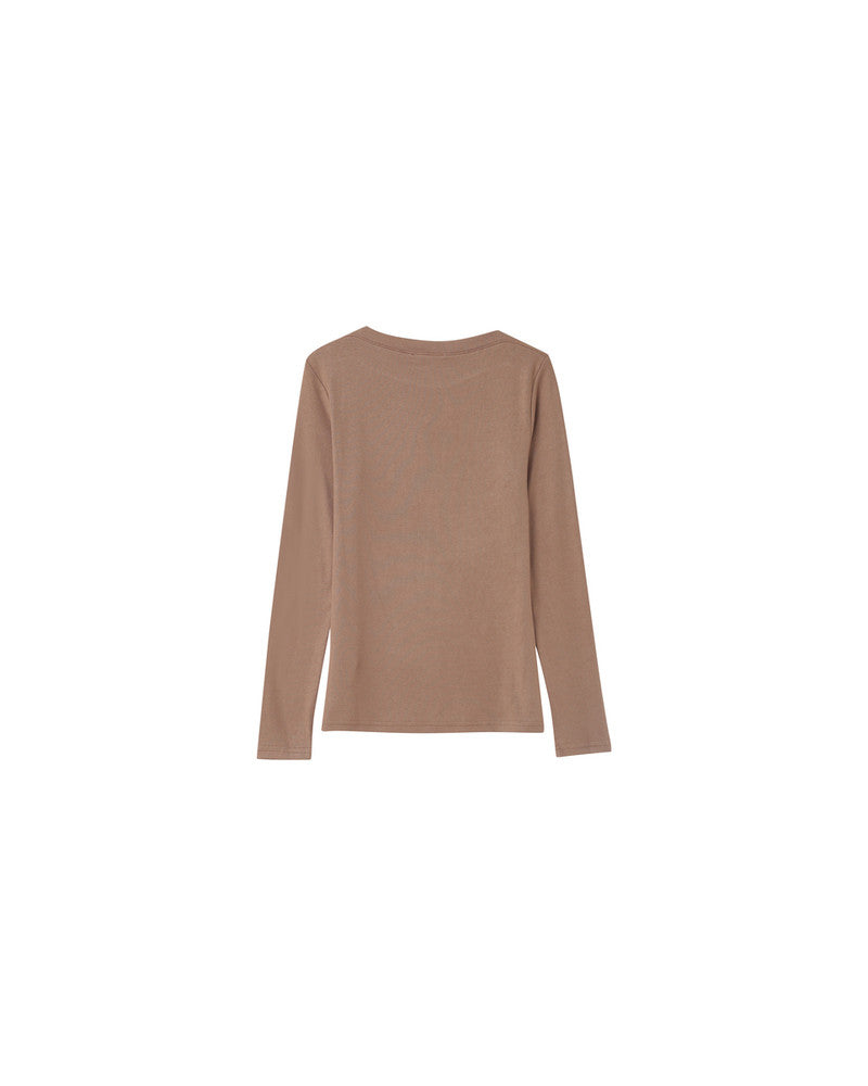 Nous Long Sleeve Top - Camel