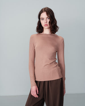 Nous Long Sleeve Top - Camel