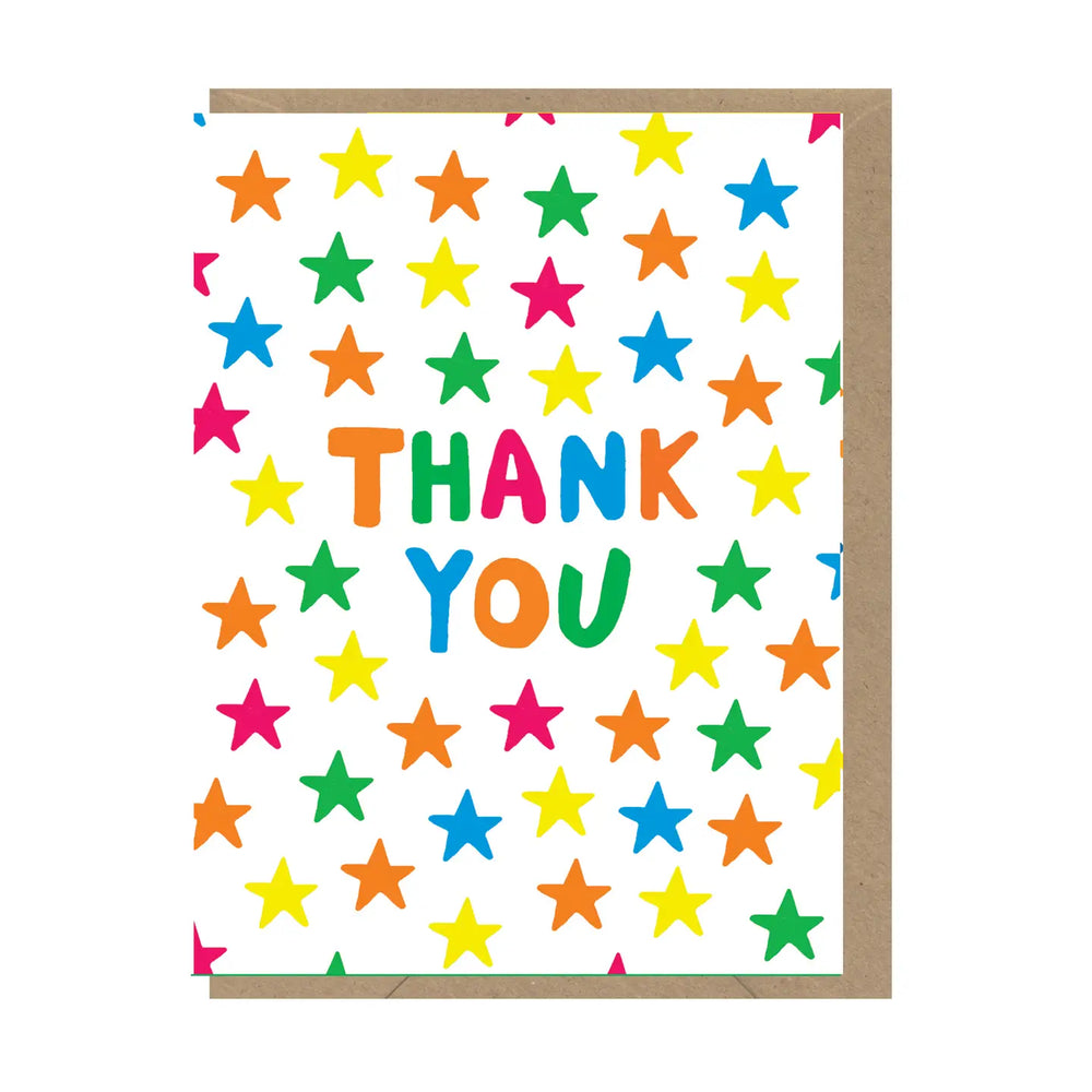 Multi Stars Thank You Card