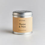 Thyme and Mint Scented Tin Candle