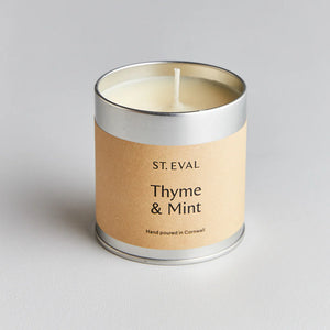 Thyme and Mint Scented Tin Candle