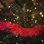 Recycled Paper Tinsel Garland - Red