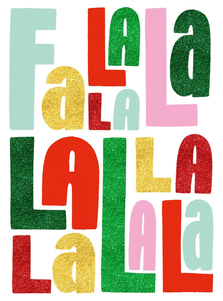 Fa La La Christmas Card