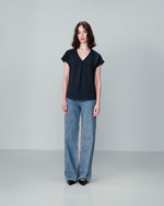 Nicely V Neck T-Shirt - Marine