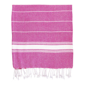 Turkish Hamman Towel - Pink Stripe