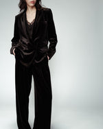 Tiger Velvet Trousers - Black