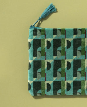 Flat Zip Organic Cotton Pouch - Graciosa Biscay (Avis 101)