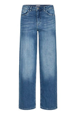 Twiggy Straight Leg Jeans - Mid Blue