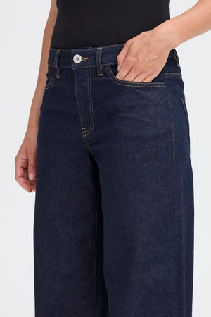 Twiggy Wide Leg Jeans - Dark Blue