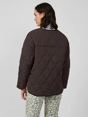 Utility Diamond Quilted Parka Coat - Cocoa