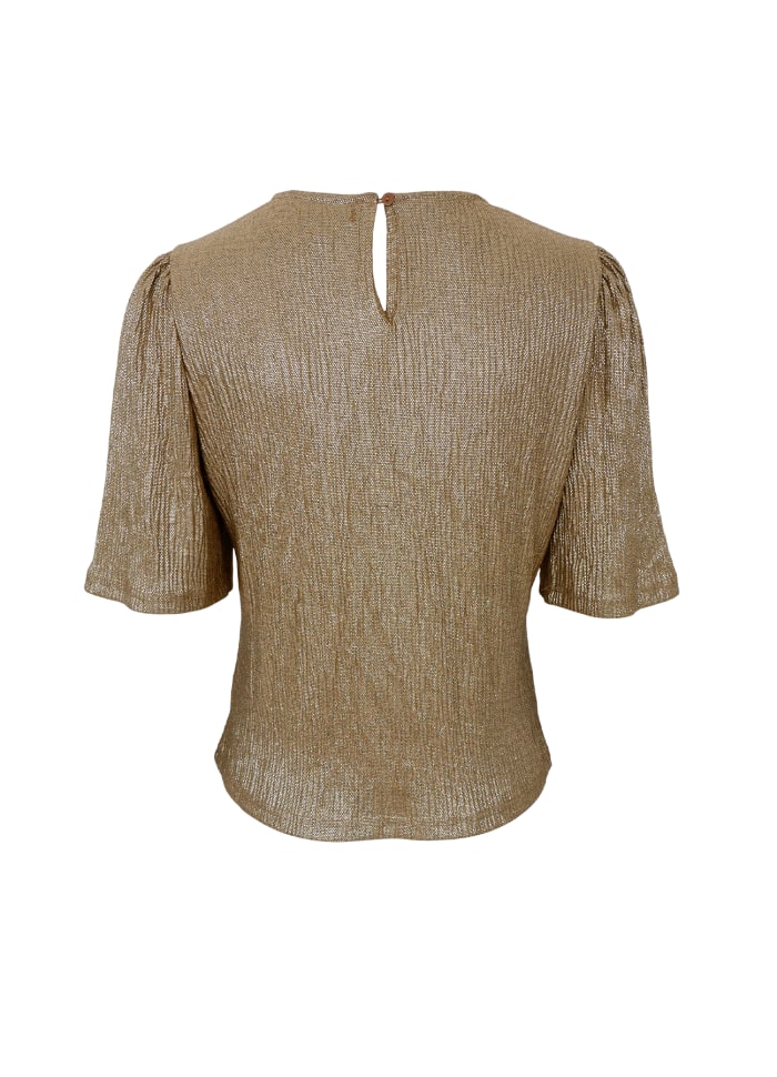 Glossy Blouse - Gold