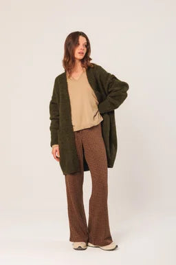 Long Mohair Jacket - Khaki