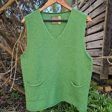 Corry V Neck Tank Top - Watercress