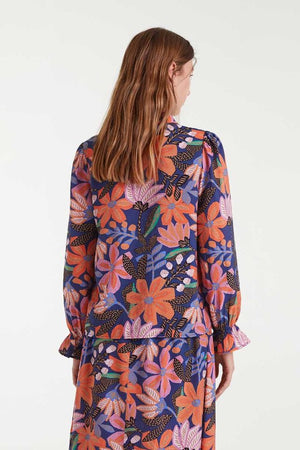 Light Crepe Shirt -Tiger Lily