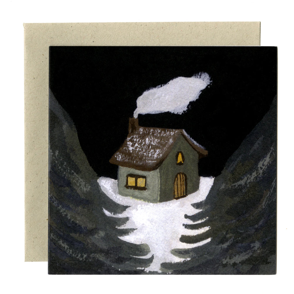 Winter House Card