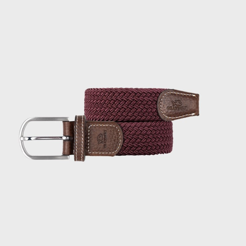 Elastic Woven Belt - Wine Red Size 2