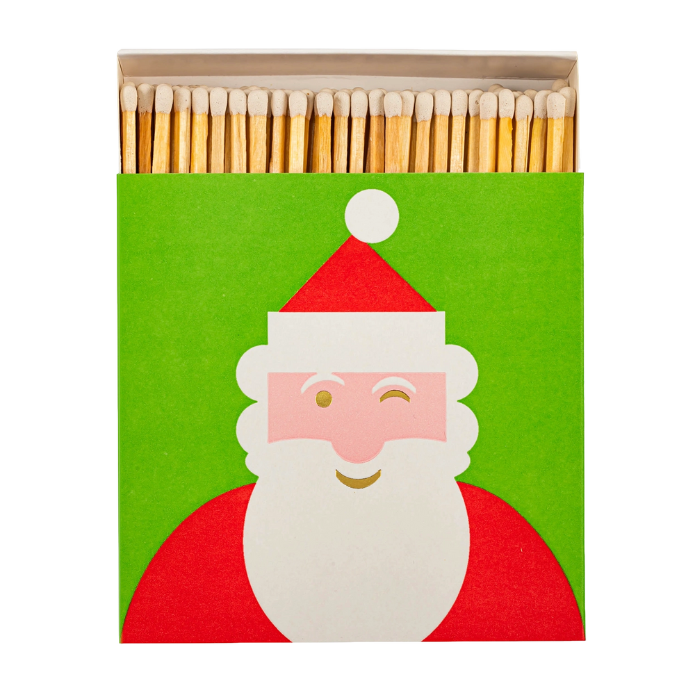 Winking Santa Luxury Matchbox