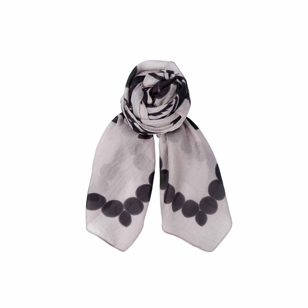Kirstine Silk Scarf - Steel Grey