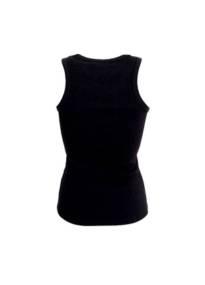 Ena Rib Tank Top - Black