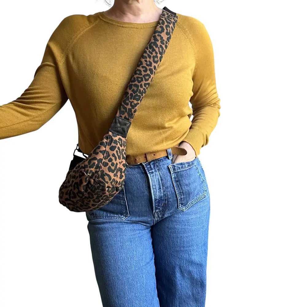 Mini Brixton Cross Body Bag - Leopard Print Brown