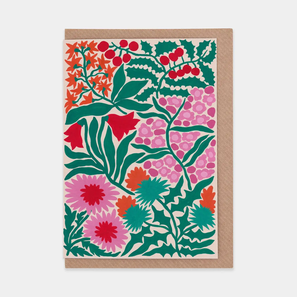 Christmas Flowers Card