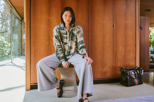 Rivers and Trees Oversized Shirt in Natural