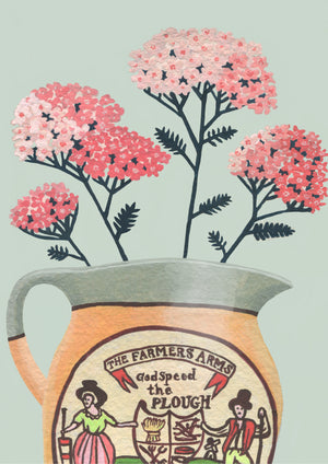 Yarrow in a Harvest Jug Card